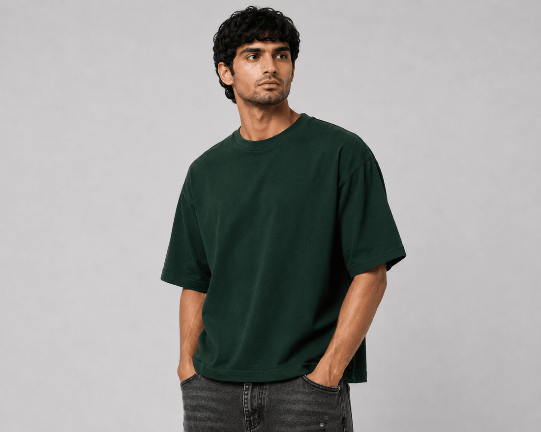 Oversized T-Shirt - Bottle Green 