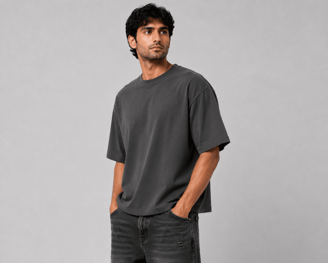 Oversized T-Shirt - Charcoal Grey 