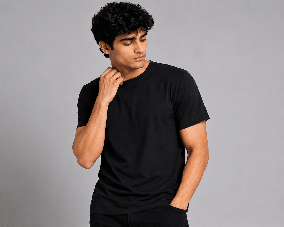 Regular Fit Round Neck T-Shirt - Steel Grey 